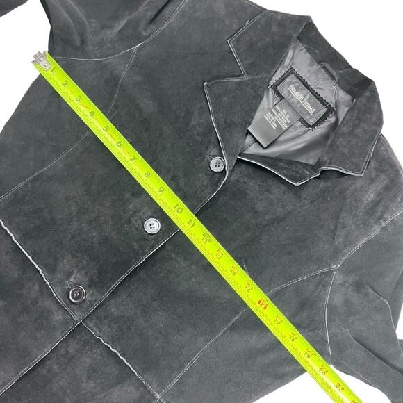 Brandon Thomas black suede leather jacket - Picture 8 of 10